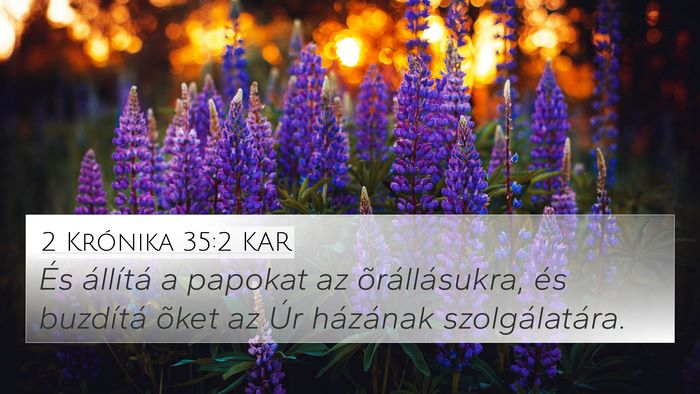 2 Krónika 35:2 KAR Bible Verse Image