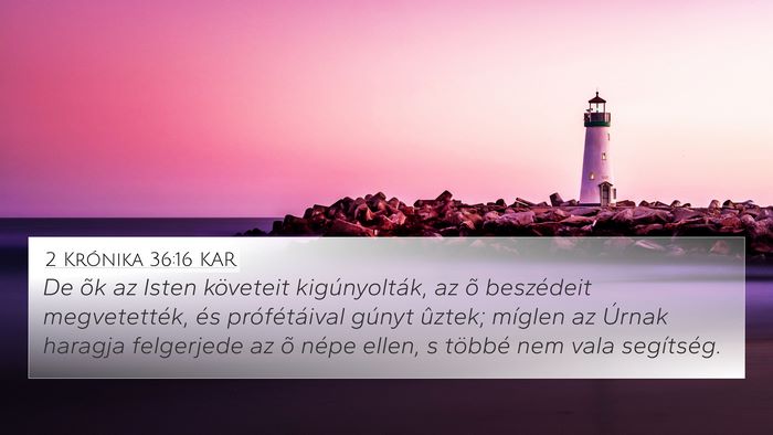 2 Krónika 36:16 KAR Bible Verse Image