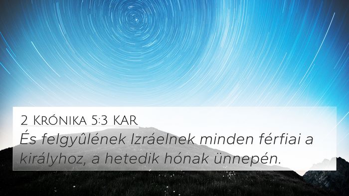 2 Krónika 5:3 KAR Bible Verse Image