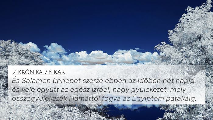 2 Krónika 7:8 KAR Bible Verse Image