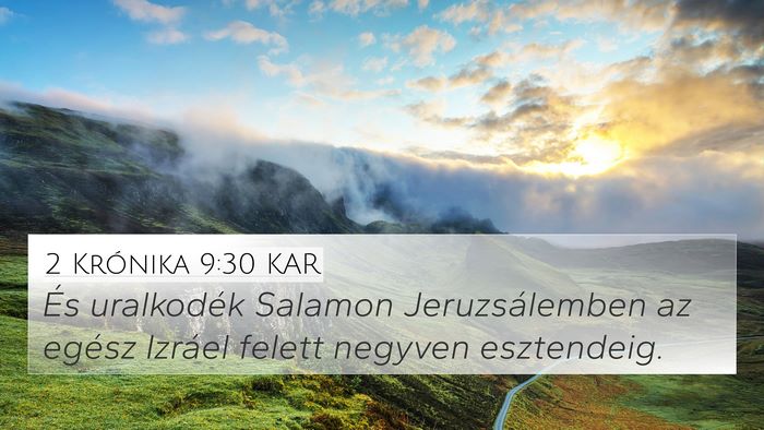 2 Krónika 9:30 KAR Bible Verse Image