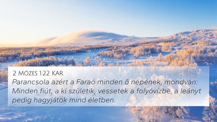 2 Mózes 1:22 KAR Bible Verse Image