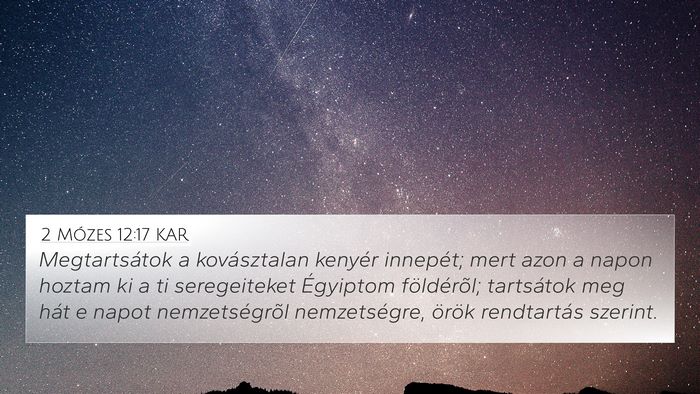 2 Mózes 12:17 KAR Bible Verse Image