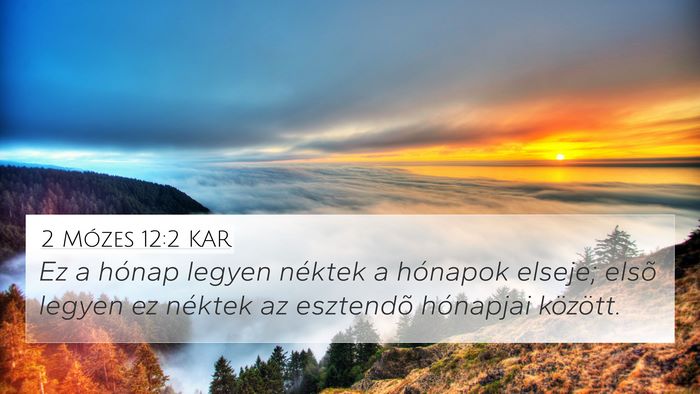 2 Mózes 12:2 KAR Bible Verse Image