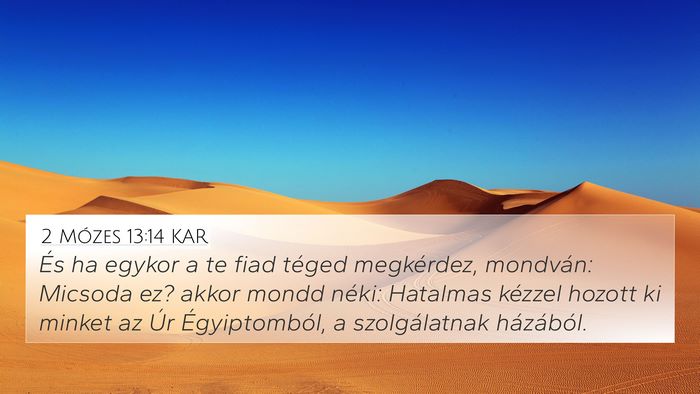 2 Mózes 13:14 KAR Bible Verse Image