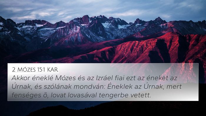 2 Mózes 15:1 KAR Bible Verse Image
