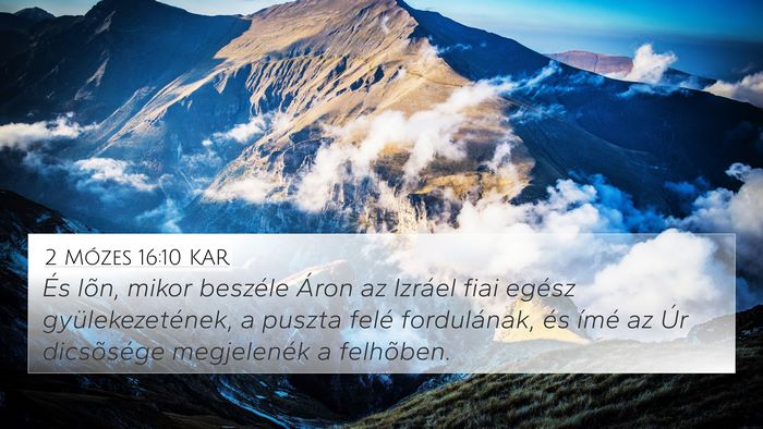 2 Mózes 16:10 KAR Bible Verse Image