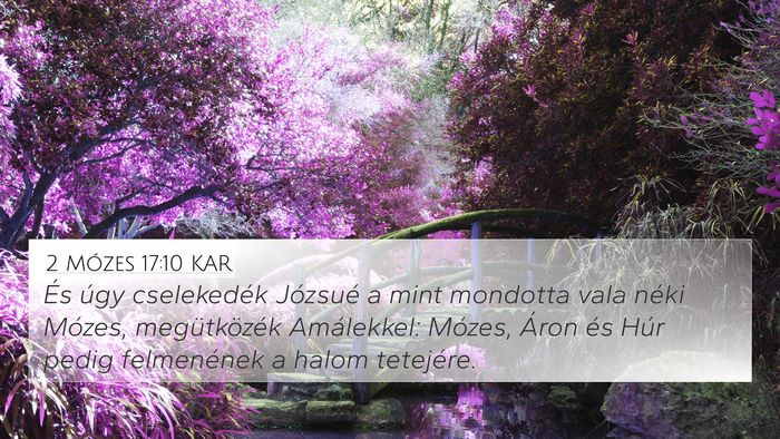2 Mózes 17:10 KAR Bible Verse Image