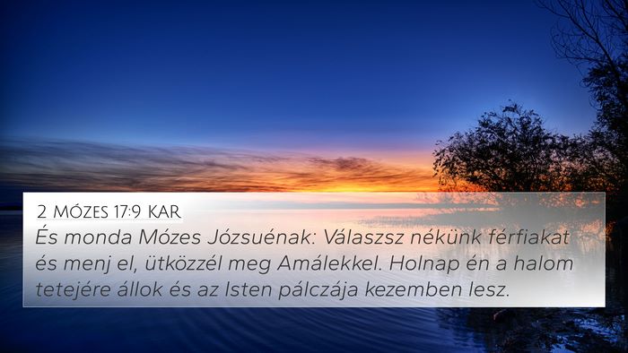 2 Mózes 17:9 KAR Bible Verse Image