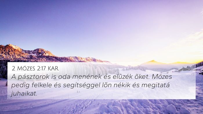 2 Mózes 2:17 KAR 4K Wallpaper - A pásztorok is oda menének és elûzék õket. - 4K Wallpaper Bible Verse