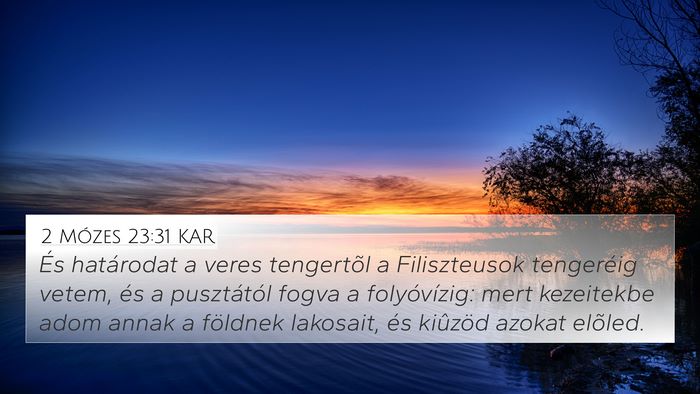 2 Mózes 23:31 KAR Bible Verse Image