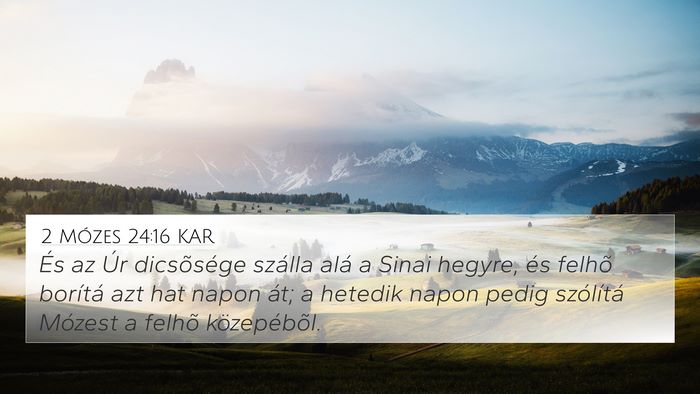 2 Mózes 24:16 KAR Bible Verse Image