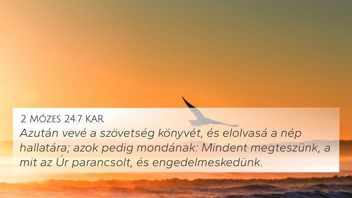 2 Mózes 24:7 KAR Bible Verse Image