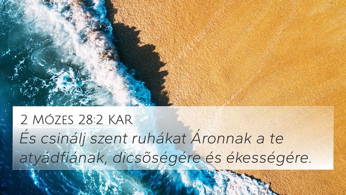 2 Mózes 28:2 KAR Bible Verse Image