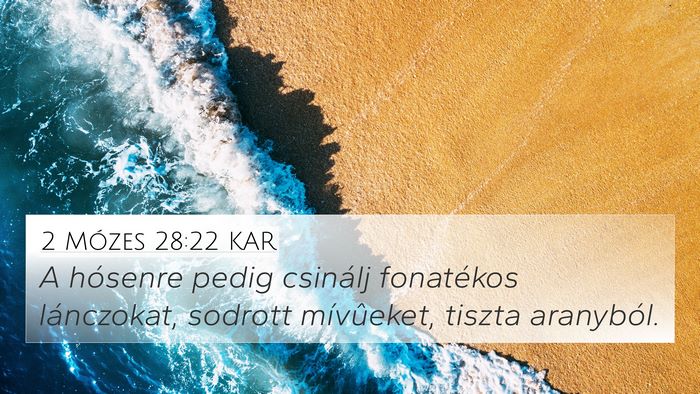2 Mózes 28:22 KAR Bible Verse Image
