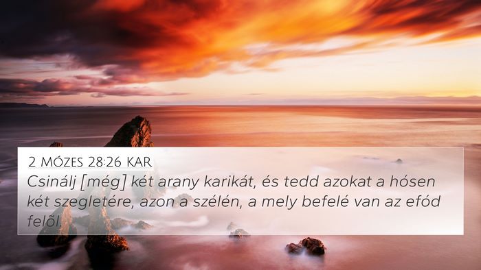 2 Mózes 28:26 KAR Bible Verse Image