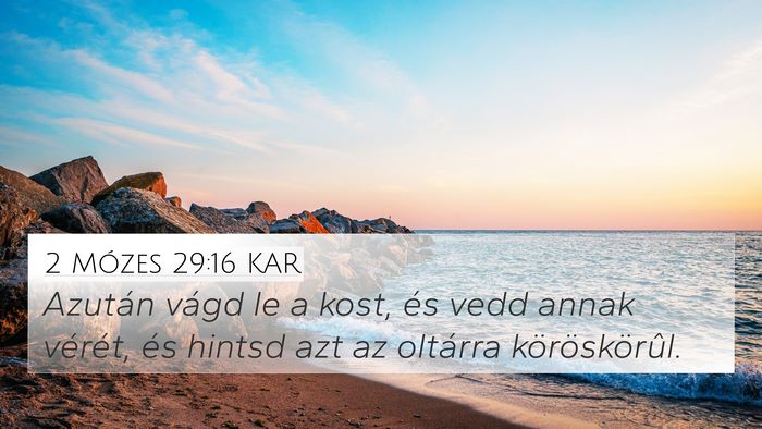 2 Mózes 29:16 KAR Bible Verse Image
