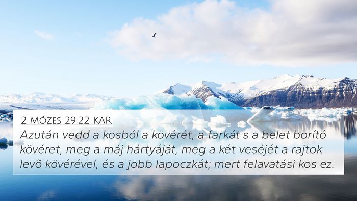 2 Mózes 29:22 KAR Bible Verse Image