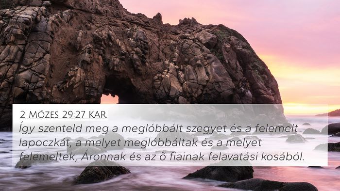 2 Mózes 29:27 KAR Bible Verse Image