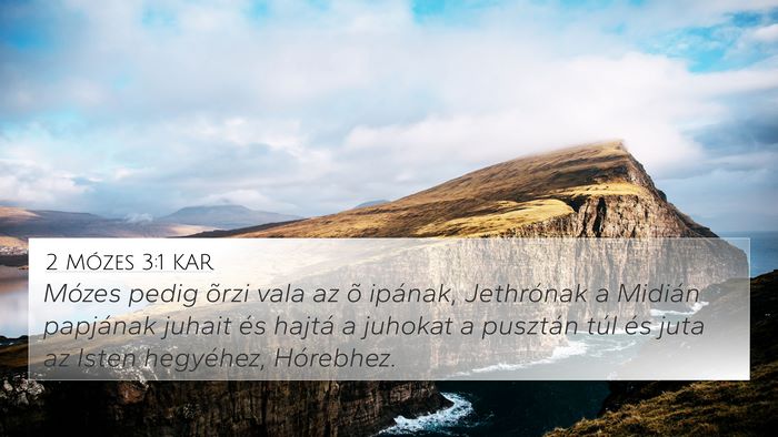 2 Mózes 3:1 KAR Bible Verse Image