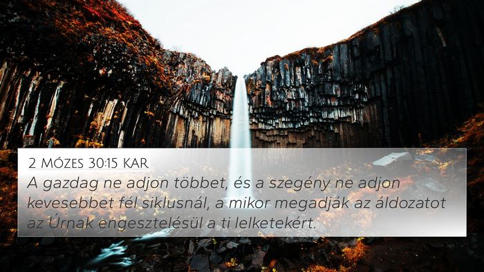 2 Mózes 30:15 KAR Bible Verse Image