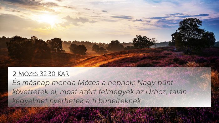 2 Mózes 32:30 KAR Bible Verse Image