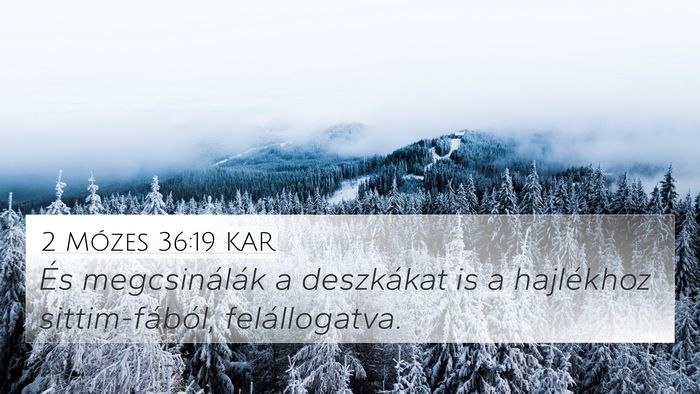 2 Mózes 36:19 KAR Bible Verse Image