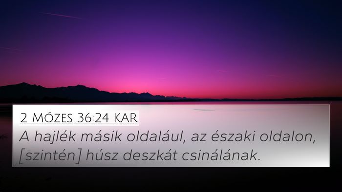 2 Mózes 36:24 KAR Bible Verse Image