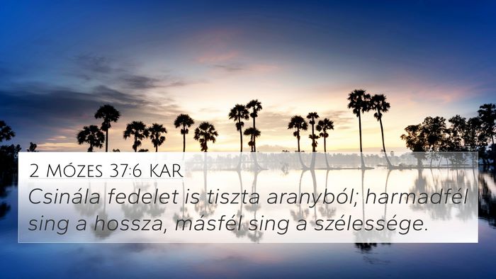 2 Mózes 37:6 KAR Bible Verse Image