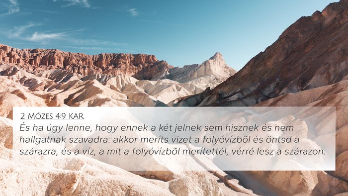 2 Mózes 4:9 KAR Bible Verse Image