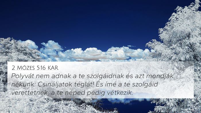 2 Mózes 5:16 KAR Bible Verse Image