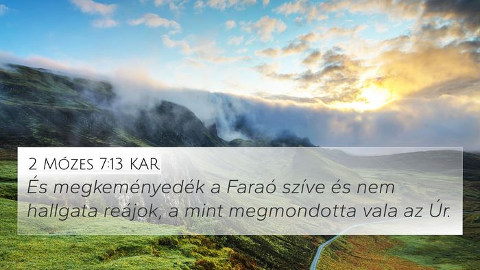 2 Mózes 7:13 KAR Bible Verse Image