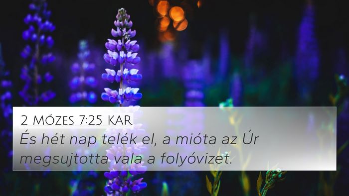 2 Mózes 7:25 KAR 4K Wallpaper - És hét nap telék el, a mióta az Úr - 4K Wallpaper Bible Verse