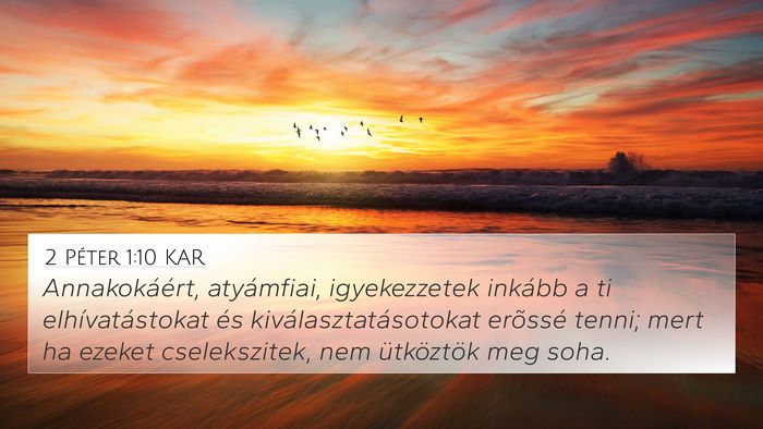 2 Péter 1:10 KAR Bible Verse Image