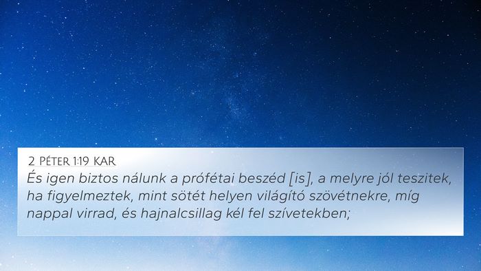 2 Péter 1:19 KAR Bible Verse Image