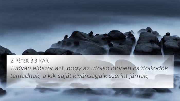 2 Péter 3:3 KAR Bible Verse Image
