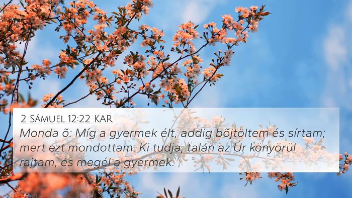 2 Sámuel 12:22 KAR Bible Verse Image