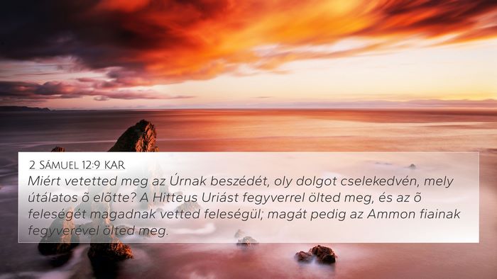 2 Sámuel 12:9 KAR Bible Verse Image