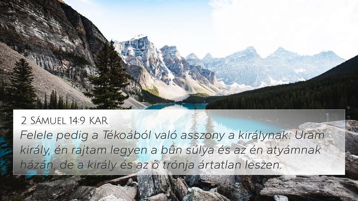 2 Sámuel 14:9 KAR Bible Verse Image