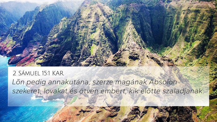 2 Sámuel 15:1 KAR Bible Verse Image