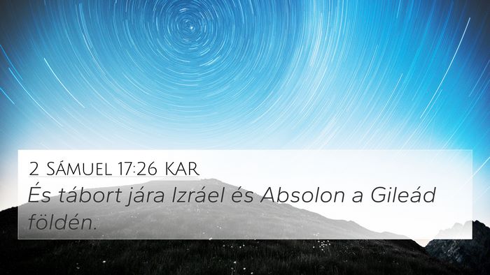 2 Sámuel 17:26 KAR Bible Verse Image