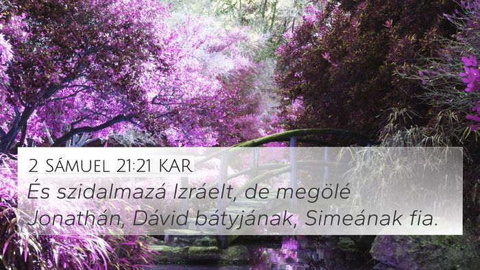 2 Sámuel 21:21 KAR Bible Verse Image