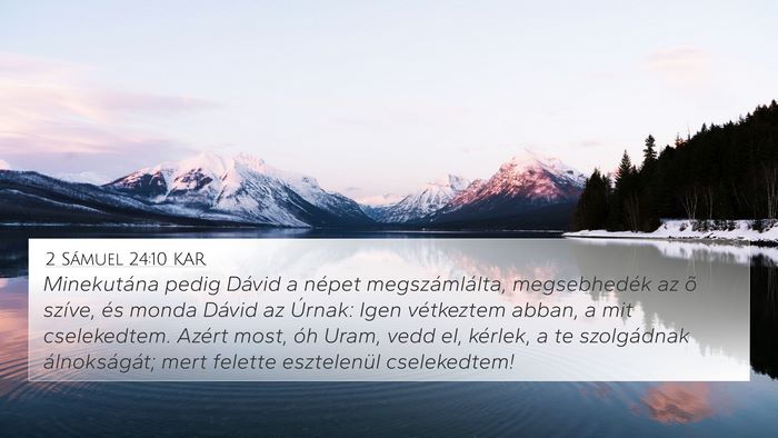2 Sámuel 24:10 KAR Bible Verse Image