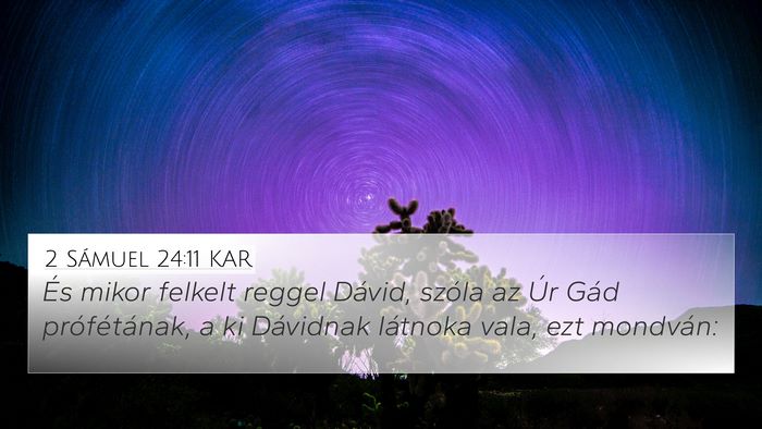 2 Sámuel 24:11 KAR Bible Verse Image