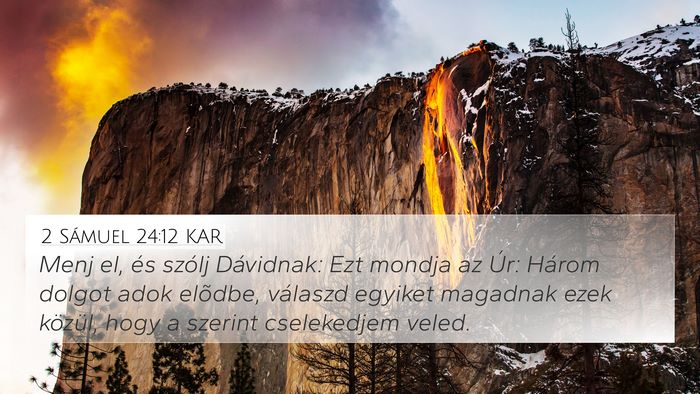 2 Sámuel 24:12 KAR Bible Verse Image