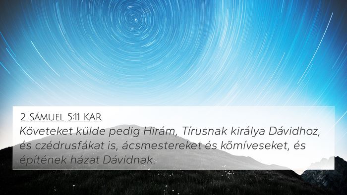 2 Sámuel 5:11 KAR Bible Verse Image