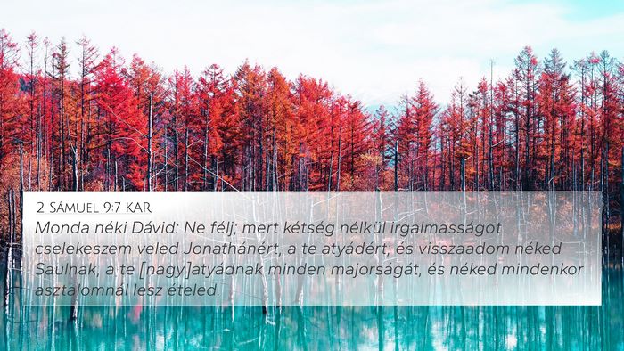 2 Sámuel 9:7 KAR Bible Verse Image