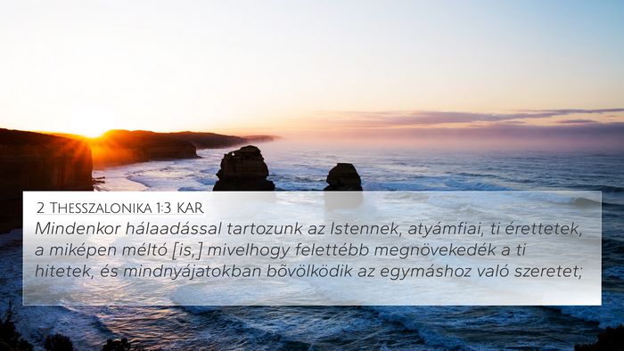 2 Thesszalonika 1:3 KAR Bible Verse Image
