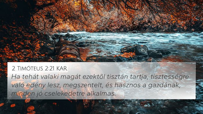 2 Timóteus 2:21 KAR Bible Verse Image