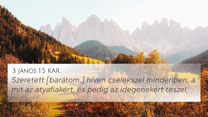 3 János 1:5 KAR Bible Verse Image
